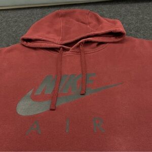 Nike Air Hoodie Mens 3XL Maroon Just Do It Graphic Pullover